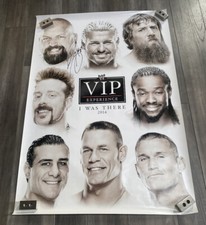Vintage 2014 WWE Vip Experience Tour Poster. Autographed By The Big Show. RARE