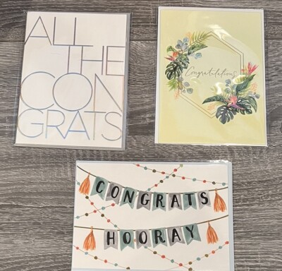 Congratulations- Variety pack of 3 by Papyrus