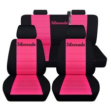 Truck Seat Covers 2014-2018 Fits Chevy Silverado Front And Rear Car Seat Covers