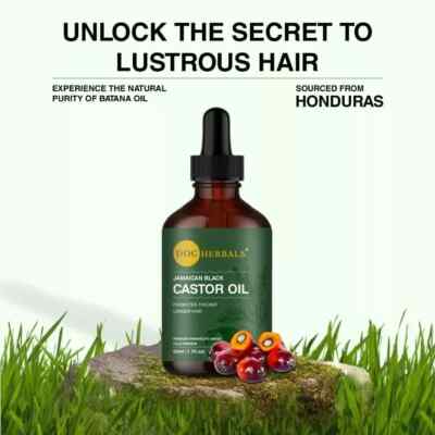 100% Organic Batana Oil from Doc Herbals, natural hair growth 50ML