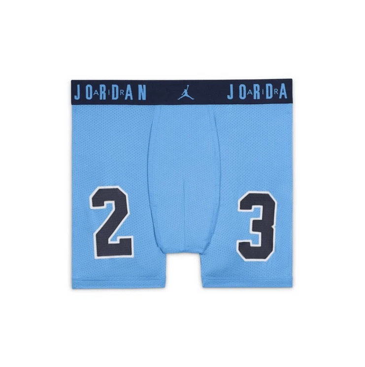 Due Boxer Ragazzo Jordan Flight Micro - Azzurro/Rosso - Immagine 3 di 4