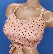 Shade Shore Underwire Lined Polka Dot Bikini Top 38DD H7150