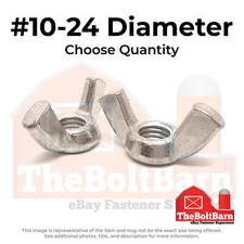 #10-24 Stainless Steel Wing Nuts (Choose Qty)