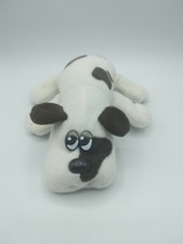 1985 Pound Puppies 8" Newborns White W/Brown Spots Plush Dog Tonka Vintage