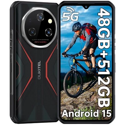 2025 OUKITEL WP55 PRO Outdoor Handy 5G 48GB+512GB Smartphone Handy Ohne Vertrag