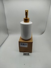 Bathroom Liquid Pump Bottle Cylindrical White Ceramic Soap Dispenser 20ml 2015