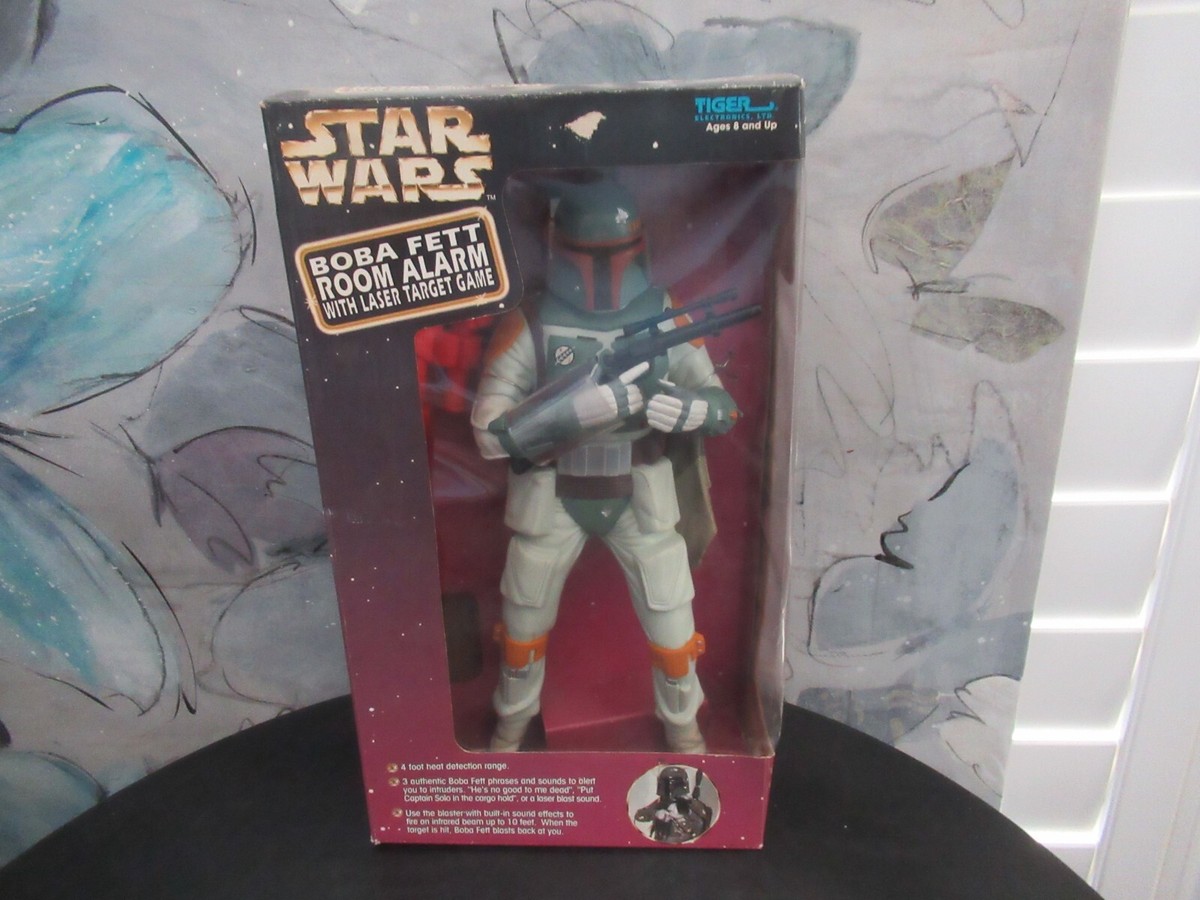 スターウォーズ　JangoFett 　ルームアラーム　　自宅保管品　アメリカ 1998 Tiger Electronics Star Wars Boba Fett Room Alarm w