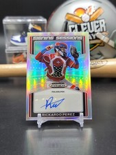 Rickardo Perez Auto Silver Prizm 2022 Panini Prizm Draft Phillies #SS-PZ (DT)