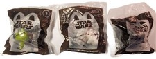 3 McDonald  s Happy Meal Toys Star Wars - Yoda, Order Storm Trooper, Kylo Ren
