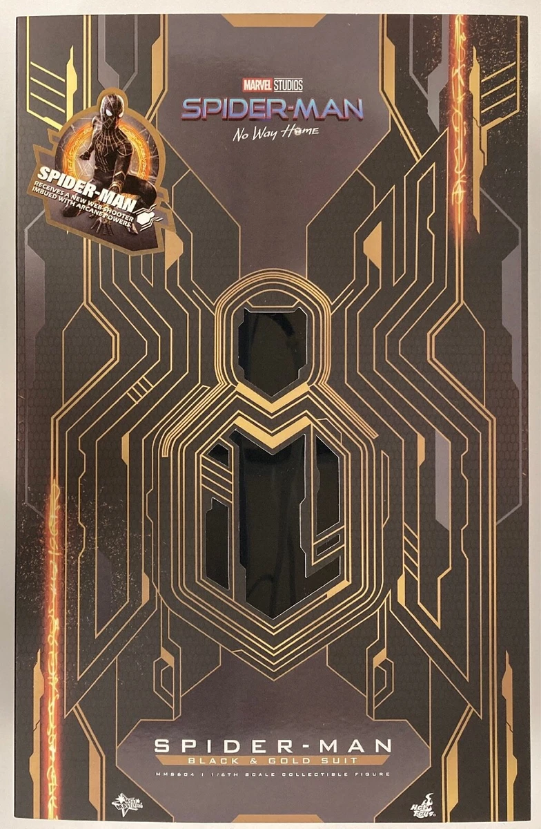 HOTTOYS MOVIE MASTERPIECE SPIDER MAN BLACK GOLD SUIT MMS604