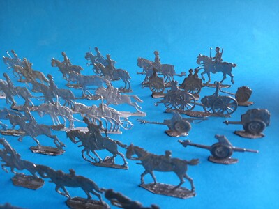 Lot De 83 Plats D'étain Zinnfiguren - Artillerie Allemande WW2 - 30mm
