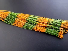 RUBBER SILICONE LEGS - Fly Tying Materials - ORANGE/ OLIVE - Sili Legs - NEW!