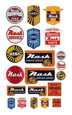 1:87 HO scale model vintage Nash car automobile service signs