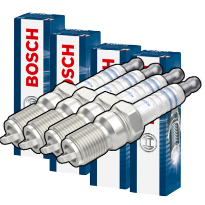 4x BOSCH 0 242 235 661 Zündkerze Super Plus HR7DC+ Zündkerzenset Zündkerzensatz