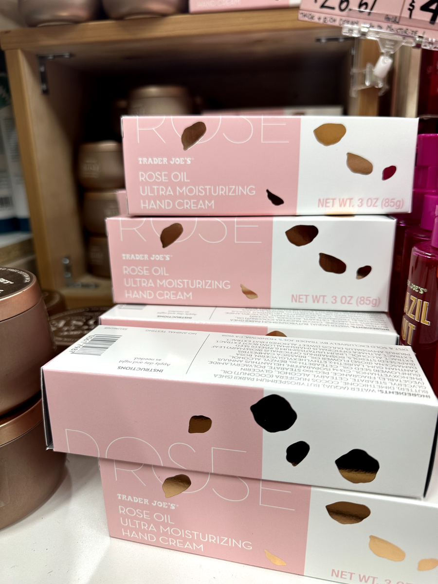 Trader Joe's Rose Hand Cream Ultra Moisturizing 3 oz in Box Sealed