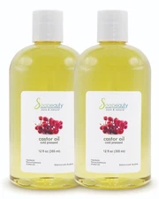PURE USP GRADE CASTOR OIL COLD PRESSED NATURAL 100% PURE HEXANE FREE