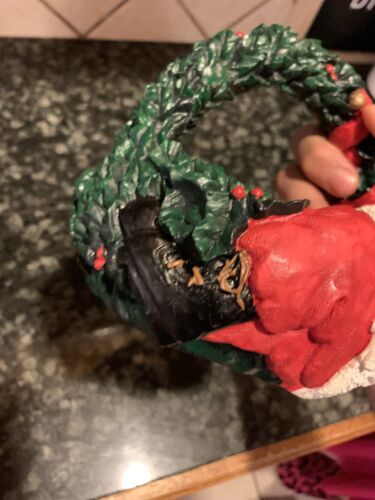 DEPT 56 Zweiköpfiger Weihnachtskorb/Schale mit Henkel F1 - Bild 8 von 9