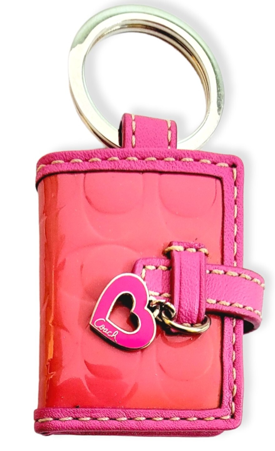 Vintage Coach Picture Frame Keychain 2Fold Signature… Gem