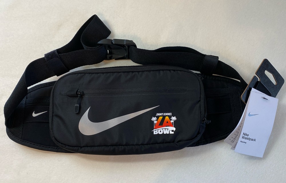 NWT NIKE JIMMY KIMMEL LA BOWL RUNNING WAISTPACK FANNY PACK BLACK ADJUSTABLE