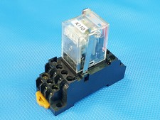 Omron Relay MY4N-D2 24V DC with Socket 0525C Inc VAT