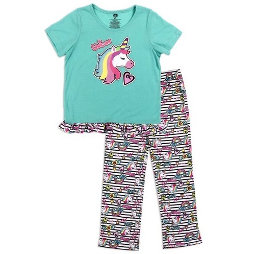 Chili Peppers Girls 2-Piece Sleepwear Set, Sizes 4-14 - Picture 2 of 7