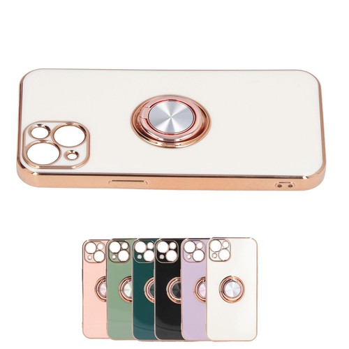Mobile Phone Case For 13 With Rose Gold Glitter Plated Ring Stand Ult EOM - Photo 7 sur 21