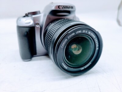 Canon EOS Rebel XSi 12MP DSLR Camera W 18-55mm Lens (Untested No battery)