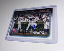 Tyson Miller Signed 2024 Topps Series 1 Signed Cubs Team Card
