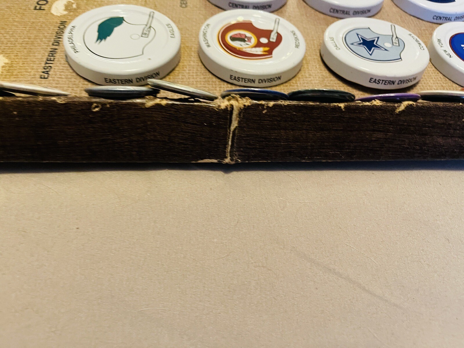 1971 Gatorade NFL Helmet Caps With Rare Mounting Board eBay