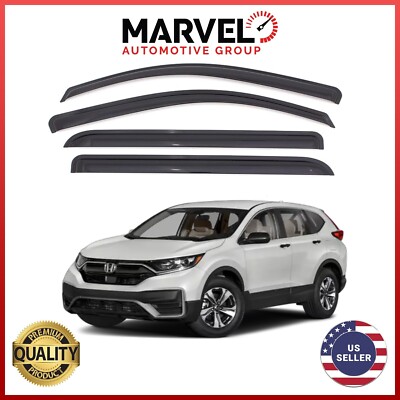 Out-Channel Window Sun Vent Visor Rain Guard Deflectors for Honda CR-V 2017-2022