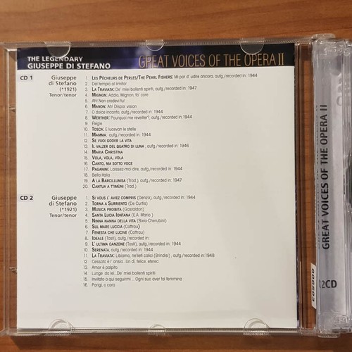 GIUSEPPE DIE STEFANO Great Voices Of The Opere II EX/EX(2CD) - Bild 2 von 4