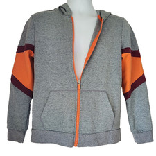 Athletic Works Hoodie Full Zip Kids Boys Size XL 14-16 Gray Youth Sweatshirt