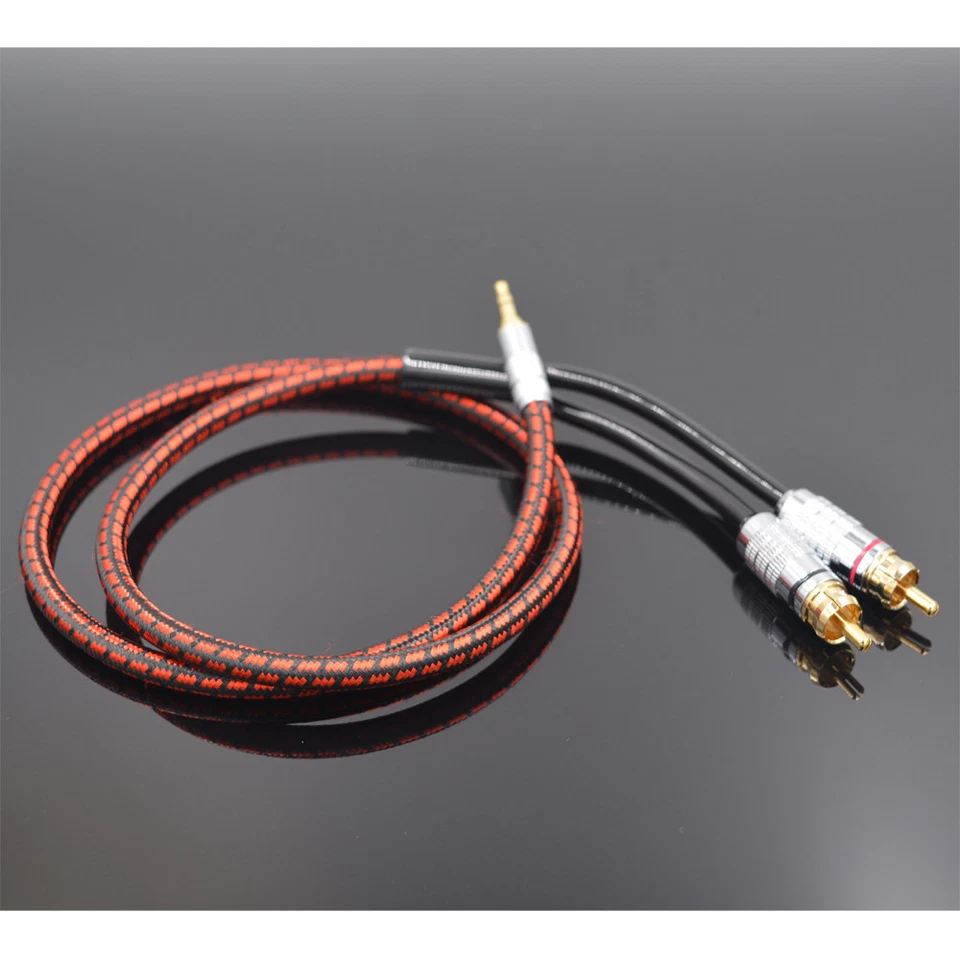 Primeda Audio Cable Stereo 3.5mm male to 2 RCA Gold Plated for MP3 CD DVD TV PC - Image 4 of 4
