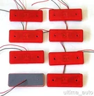 8 pcs LED 24V RED REAR TAIL SIDE MARKER LAMP LIGHT TRUCK LORRY TRAILER