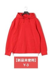 Y-3 Scarlet Heavy Pique Hoodie S M Classic Unisex New JAPAN