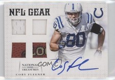 2012 National Treasures Quad Materials Signatures 11/15 Coby Fleener #5 Auto 0s3
