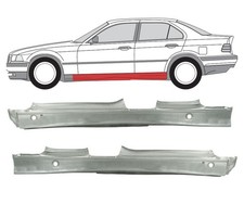 Per BMW Serie 3 E36 1990- 2000 Kit 4 Porte Soglia Completa Lamiera di Riparazione/L+R