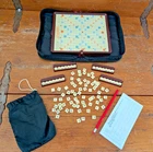 Vintage 2001 Scrabble Portable Travel Edition Board Game Hasbro COMPLETE