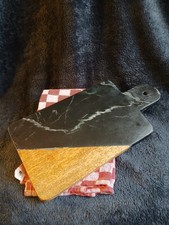 Cheese/nibbles  board - slate and wood - unusual
