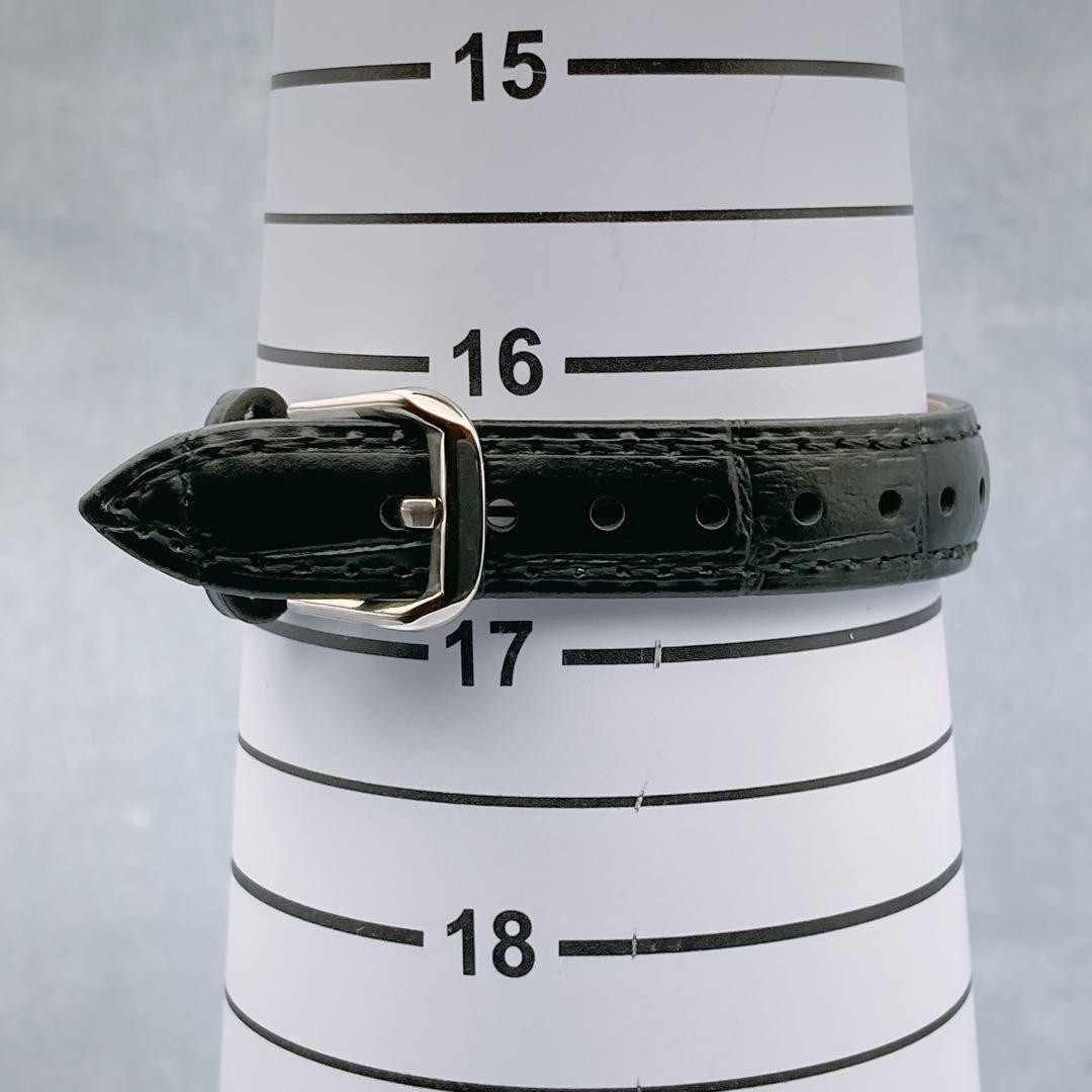 YSL Rectangular Quartz Watch Brown Dial Black Str… - image 12