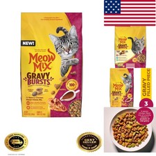 Gravy Bursts Dry Cat Food, Chicken, 3 LB Bag 3.66 per pound