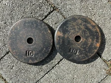 10 lb Pancake Style Weight Plates - Pair