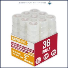 Clear Packing Tape Rolls, Heavy Duty 2.7 Mil for Moving and Shipping Needs