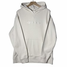 Lululemon All Yours Hoodie French Terry White Opal Embroidered Logo size 14
