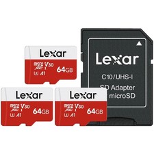 Triple Pack 64GB Micro SDXC Memory Card