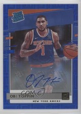 2020-21 Donruss Rated Rookies Choice Blue Signatures 17/49 Obi Toppin Auto 06mc