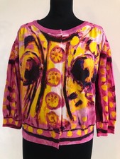 Moschino Strickjacke pink geometrisch IT44