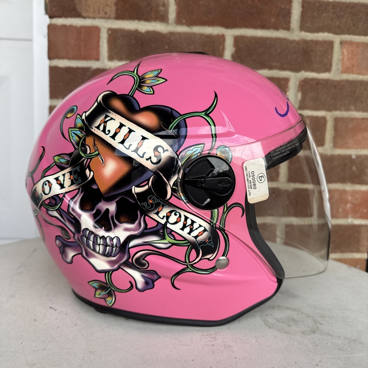 Ed Hardy Motorcycle Helmet by Christian Audigier Large 59-60 cm
