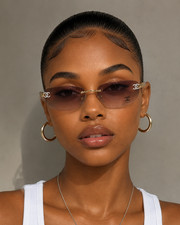 Chanel A71560 Shield Rimless Sunglasses 68-16-145 Unisex