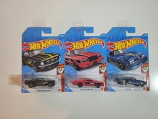 3x Hot Wheels Muscle Mania 2020 Cars - Hot Bird, '67 Mustang, '87 Buick Regal
